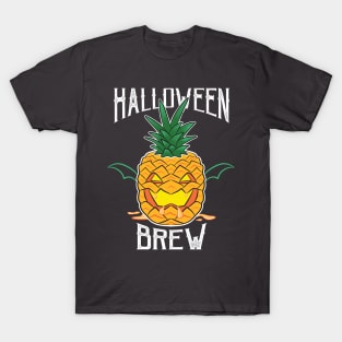 Halloween Spooky Scary Pumpkin Pineapple T-Shirt